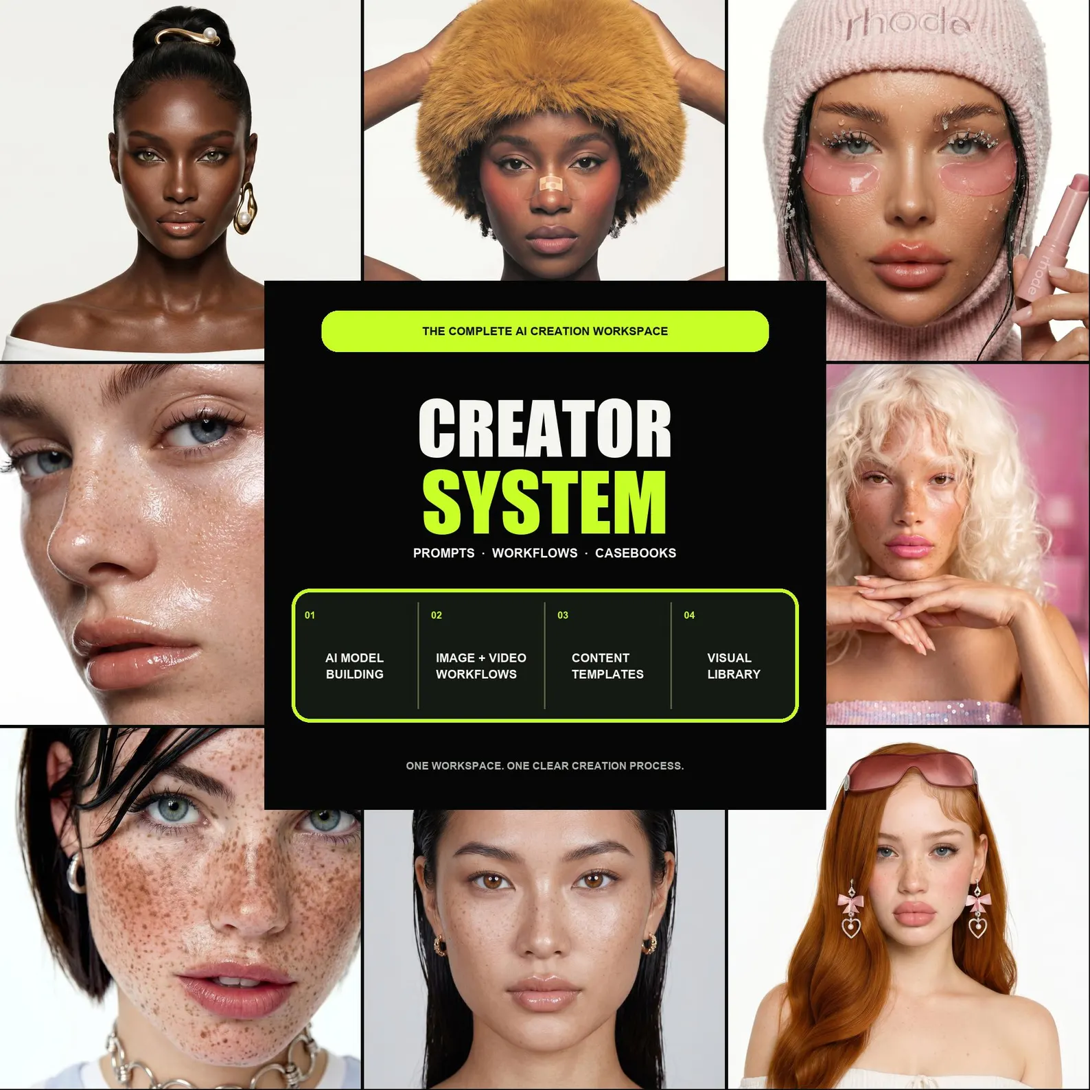 Nova Frame Creator System: prompts, workflows, casebooks, and AI portrait examples